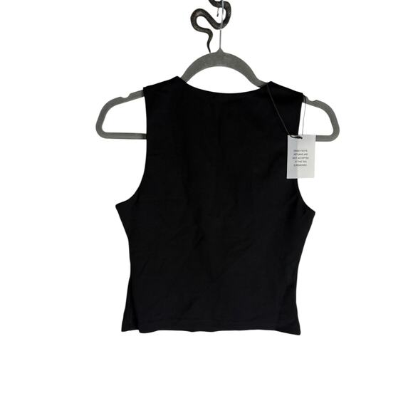 House of Harlow 1960 x REVOLVE Beda Cropped Top Square Neck Minimalist Black SM - Picture 8 of 9